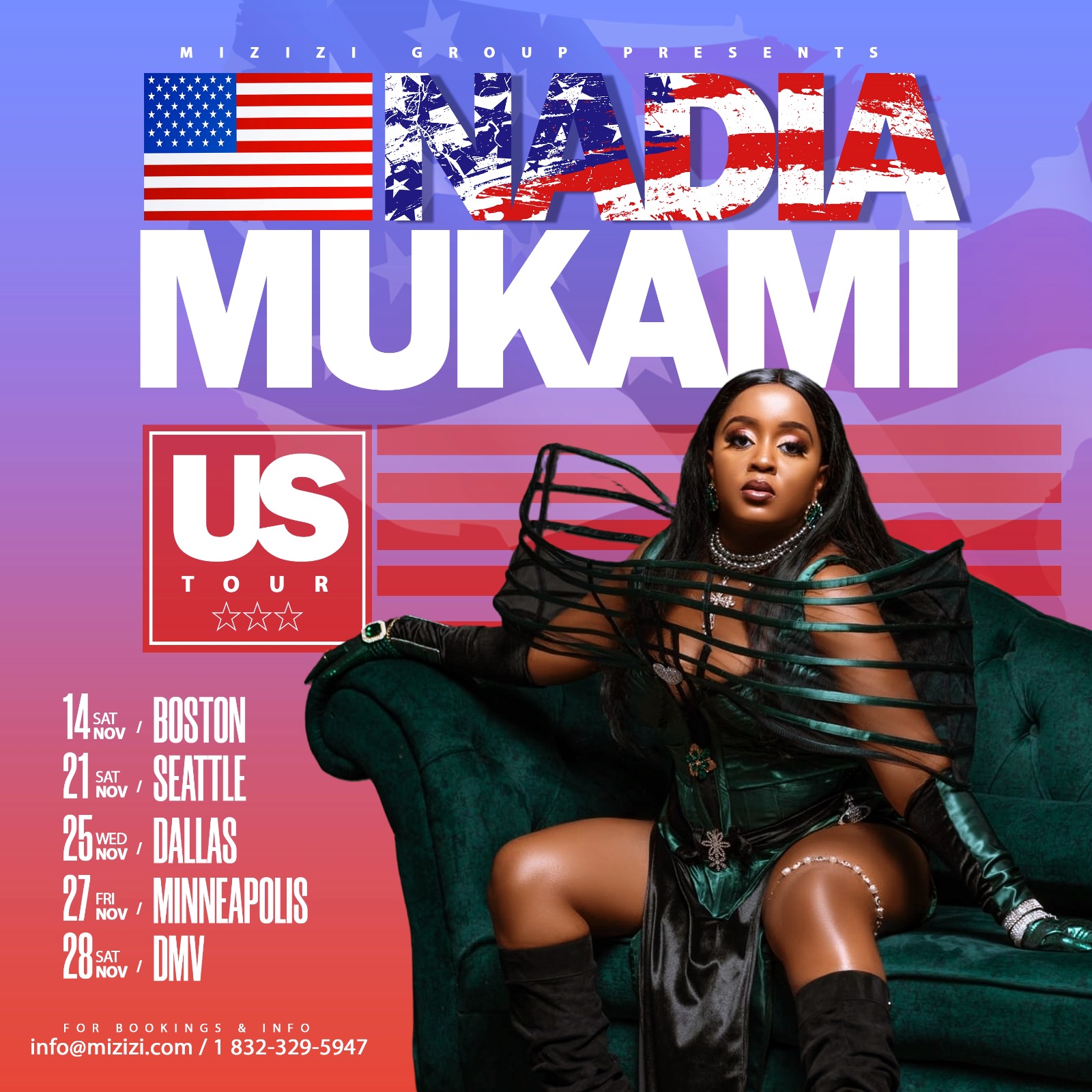 Nadia Mukami Tour 1 Upcoming